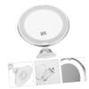 SKISUNO 360degree Led Makeup Mirror Suction Cup Rotation Magnification Portable Desktop Cosmetic Mirror for Home Dresser and Bathroom Use view 2