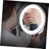 SKISUNO 360degree Led Makeup Mirror Suction Cup Rotation Magnification Portable Desktop Cosmetic Mirror for Home Dresser and Bathroom Use view 4
