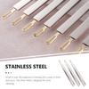 PACKOVE 3pcs Stainless Steel Eyebrow Tweezers Durable Brow Clips for Precision Grooming for Personal and Professional Use Ergonomic Design for Easy Trimming view 4