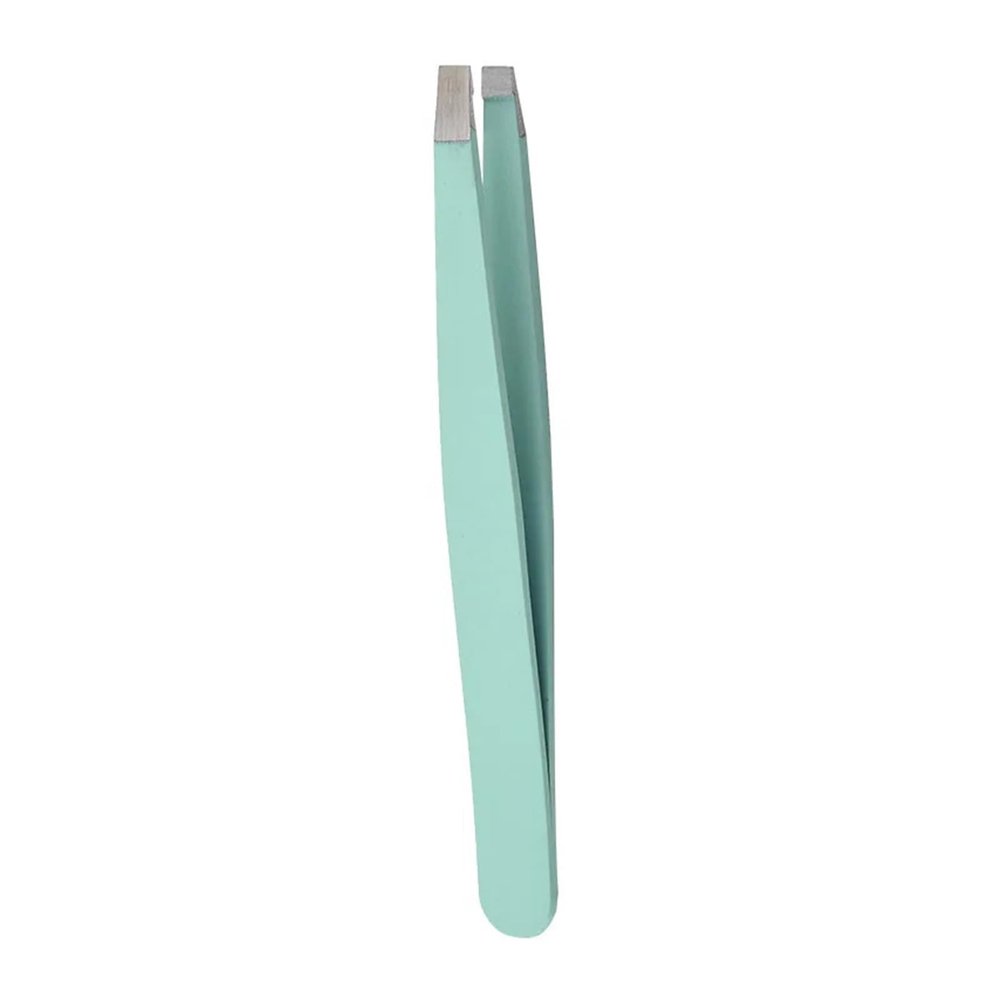 Tweezers Hair Slanted Puller Stainless Steel Eye Brow Clips Hair Removal Makeup Tool(1pc Flat tweezers)