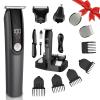 Beard Trimmer for Men 5 in 1 Electric Razor for Nose, Body, Face and Mustache Grooming Kit Cordless Hair Clipper Trimmer with Smart Charge Technology view 1