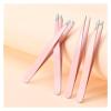 4 Piece Stainless Steel Eyebrow Clippers Set Beauty Tool(Green 4pcs) view 4