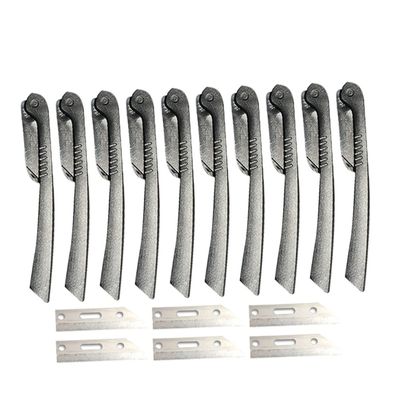 BESTYASH Foldable Eyebrow Trimmer Stainless Steel Razor Women Facial Hair Remover Tool Kit