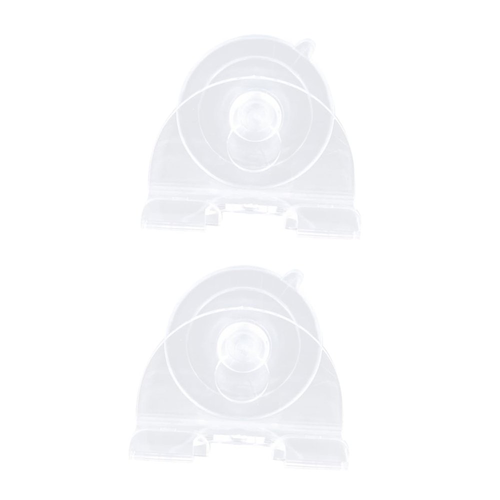 Luxshiny 2pcs Shower Hooks Suction Cup Razor Holder Facial Razor Rack Manscape Shaver Hanger Material