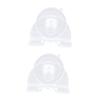 Luxshiny 2pcs Shower Hooks Suction Cup Razor Holder Facial Razor Rack Manscape Shaver Hanger Material view 1