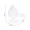 Luxshiny 2pcs Shower Hooks Suction Cup Razor Holder Facial Razor Rack Manscape Shaver Hanger Material view 2