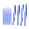 4pcs Eyebrow Tweezers Set(Purple 4 PCS) view 1