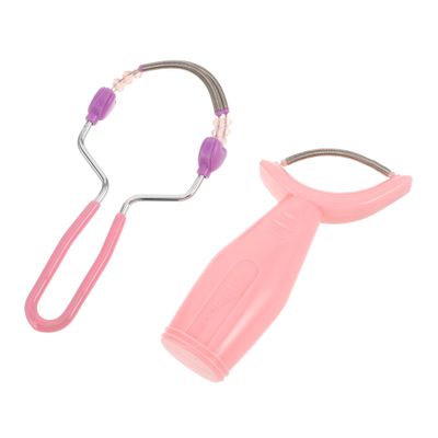 Beatifufu 2pcs Facial Hair Removal Spring Epilator for Women Manual Hair Remover Tool Efficient Targeting Sweat Absorbing Design Portable Beauty Device for Quick Grooming