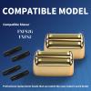 3 Pack Shaver Replacement Foil and Cutters Compatible with BaBylissPRO Double FXFS2 Metal Shaver foil Replacement (Golden 3 Pack) view 3