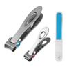 BAZEITFLOW 3pcs Stainless Steel Nail Clippers and Files Set for Easy Grooming Ergonomic Design for Comfortable Use for Thick Nails and Personal Care view 1