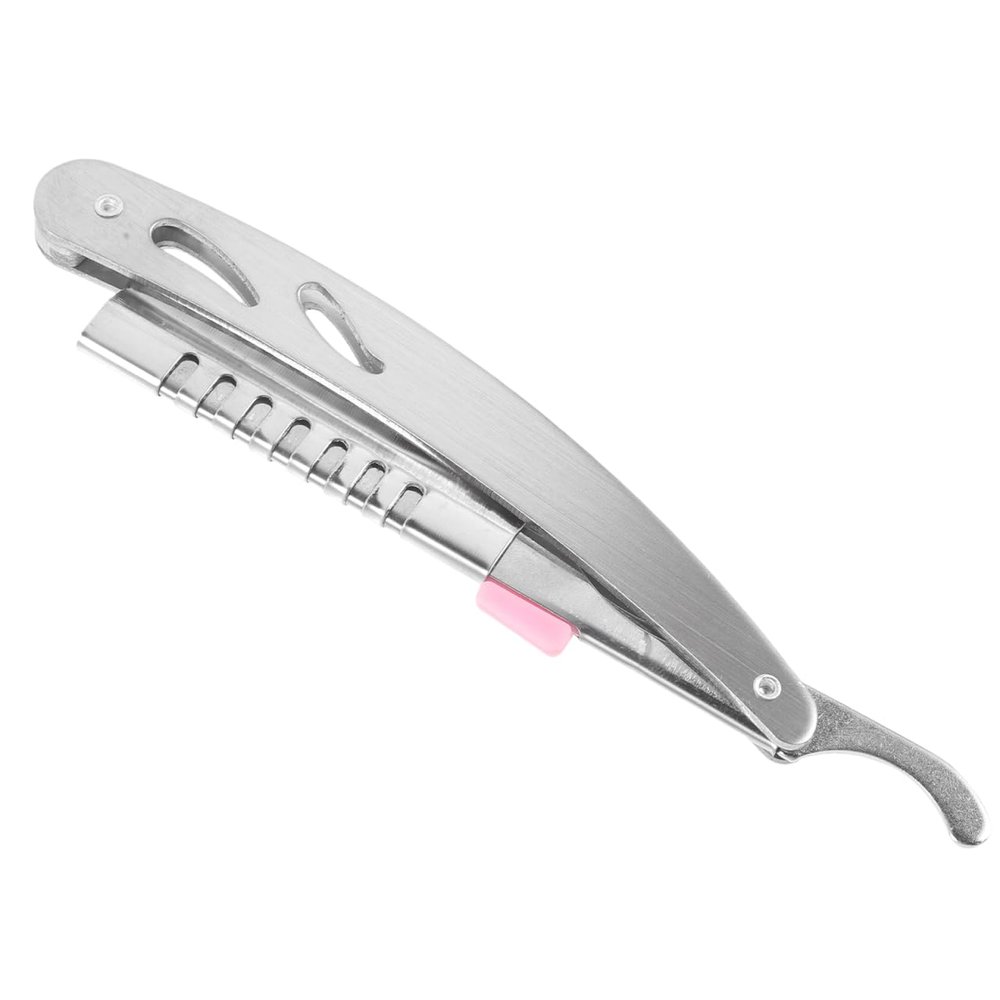 PACKOVE Straight Razors For Men, Stainless Steel Barber Razors Straight Single Edge Razor Kit Beard Shaping Tool Mens Barber Razors for Shaving