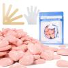 Chulan Hard Wax Beads, 400g Heart Hypoallergenic Wax Beans for Sensitive Skin, Unscented Waxing Bead for Coarse Hair Removal, Brazilian Waxing, Facial, Bikini, Legs, Armpits Women Home Pink view 1