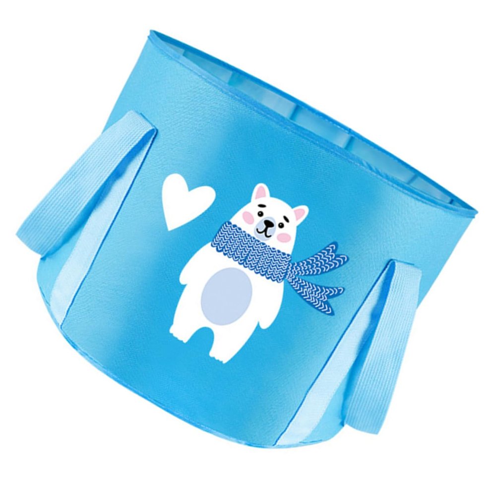 Totority Portable Folding Water Bucket Collapsible Camping Foot Soaking Tub for Outdoor Use Space-Saving Design for Travel Fishing and Emergency Situations