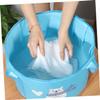 Totority Portable Folding Water Bucket Collapsible Camping Foot Soaking Tub for Outdoor Use Space-Saving Design for Travel Fishing and Emergency Situations view 3