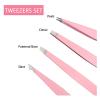 4pcs Eyebrow Tweezers Set(Green 4 PCS) view 3