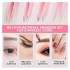 4pcs Eyebrow Tweezers Set(Green 4 PCS) view 4