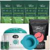 Vennco Waxing Kit for Women Men + 2.5lb Pink Rose Wax Beans for Sensitive Skin for Facial, Eyebrows, Arms, and Brazilian Area for Home Use