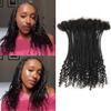 10Inch 40 Strands Loc Extensions Human Hair Curly Ends, 0.4cm Pencle Size Dreadlock Extensions Human Hair for Women Men Full Handmade Permanent Dreads Locs(Natural Black) view 1