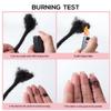 10Inch 40 Strands Loc Extensions Human Hair Curly Ends, 0.4cm Pencle Size Dreadlock Extensions Human Hair for Women Men Full Handmade Permanent Dreads Locs(Natural Black) view 4
