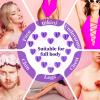 Chulan Hard Wax Beads, 1000g Heart Wax Beans for Sensitive Skin, Hypoallergenic Waxing Bead for Coarse Hair Removal, Body, Brazilian Waxing, Bikini, Legs, Armpits Women Home Purple view 2