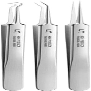 3 Pcs Silver Professional Blackhead Tweezer Professional Facial Blackhead Remover Tweezers Precision Extractor Acne Removal Kit Pimple Popper Tools