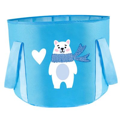 BRIGHTFUFU Foldable Foot Wash Basin Camping Bucket Reinforced Handle Capacity Portable Water Bucket for Outdoor Activities