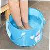 BRIGHTFUFU Foldable Foot Wash Basin Camping Bucket Reinforced Handle Capacity Portable Water Bucket for Outdoor Activities view 2