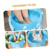 BRIGHTFUFU Foldable Foot Wash Basin Camping Bucket Reinforced Handle Capacity Portable Water Bucket for Outdoor Activities view 3