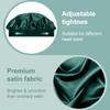 5 PCS Satin Hair Bonnet for Women | Elastic and Reusable Shower Hair Caps | Satin Bonnet for Sleeping Women, Shower Caps | Double Layers Hair Cap | Environmental Protection | 11.8 Inches, Dark Green view 3
