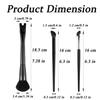 3 Pcs U-Shaped Nose Contour Brush, Sickle Nose Shadow Brow Bone Highlight Makeup Brush for Cream Powder Blush Cosmetics view 2