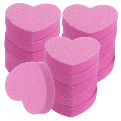 SAFIGLE 100pcs Nail File Tool Compact Block Nail Files Pink Buffers for Manicure