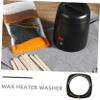 MERRYHAPY 50pcs Wax Warmer Paper Mats Stain Resistant Protection for Wax Heater Easy to Install and Remove Black Daily Replacement view 4