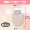 Hzopcw Manual Face Spatula, Metal Facial Scraper with Silicone Lid for Men & Women, Reusable Face Scrubber for Dry Oily Skin- Beige view 2