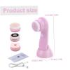 Electric Face Scrubber 1Set Electric Face Brush, With 3 Interchangeable Heads Scrubber, 3 In1 Exfoliating Massage USB Rechargeable view 2