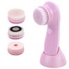 Electric Face Scrubber 1Set Electric Face Brush, With 3 Interchangeable Heads Scrubber, 3 In1 Exfoliating Massage USB Rechargeable view 3