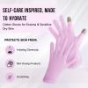 HandLove Premium 100% Cotton Gloves | Moisturizing Gloves for Dry Hands & Eczema | Overnight Sleeping Gloves, Eczema Gloves | Touchscreen Friendly | Baby Pink, 12Pairs view 3