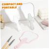 Tooth Mirror 5PCS Tooth Mirror 6.3x3.4'' High Definition Shaped Handheld with Extended Handle Anti-Fall Small Handheld for Makeup view 3