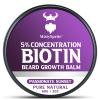 5% Concentration Biotin Beard Balm for Men & Conditioning Beard Wax - Made with Castor Oil Natural and Organic Ingredients - Hydrates & Thickens Facial Hair Growth- 2 Ounce Tin (Passionate Sunset) view 1