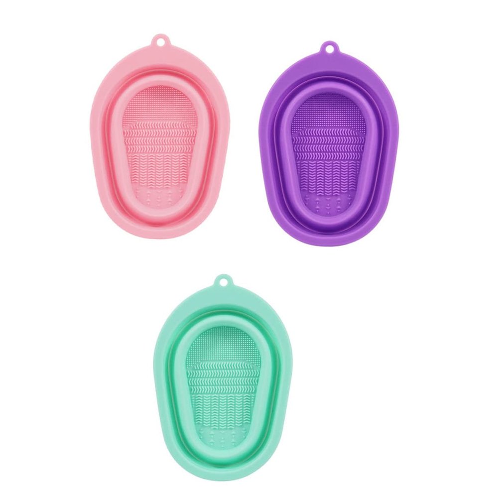 HONMEET Silicone Makeup Brush Cleaning Pads 3-Pack Soft Cleansing Mats for Makeup Tools Brush Scrubber for Beauty Enthusiasts