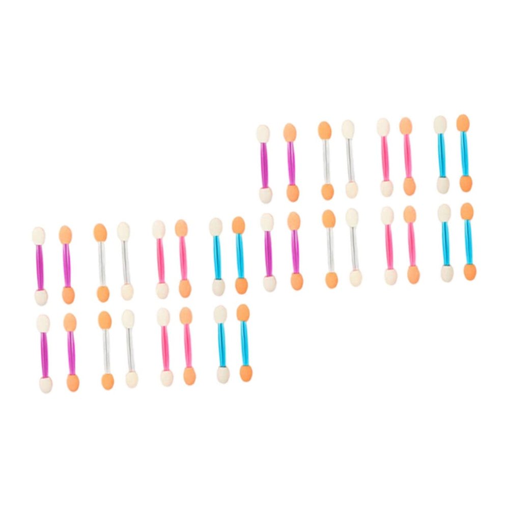 CALLARON 120pcs Fluffy Double-ended Eye Shadow Brush Makeup Brushes Eyeshadow Makeup Accessories Cosmetics