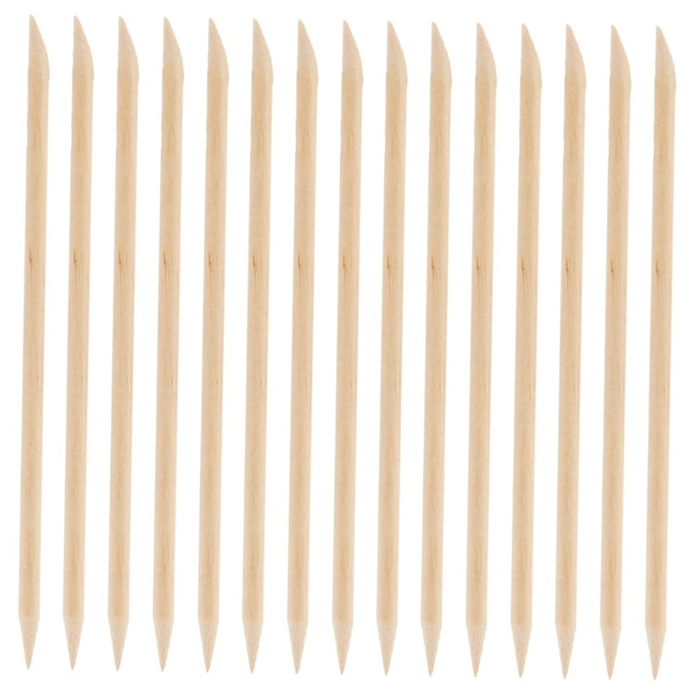 Beatifufu 200pcs Manicure Sticks Multi-purpose Nail Cleaner Tool for Cuticle Care and Pedicure Double-sided Design Lightweight and Portable for Home Travel Use