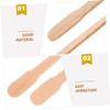 Happyyami 300pcs Nose Hair Sticks Wooden Spatula for Eyebrow and Lip Hair Removal Gentle Shaped Applicators for Smooth Waxing view 2