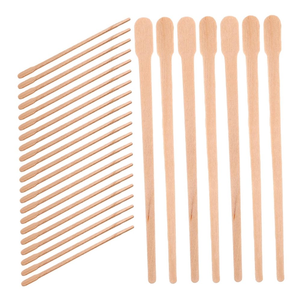 PACKOVE 300 Pcs Wooden Waxing Sticks for Eyebrow Lip and Nose Hair Removal Disposable Applicator Sticks for Boys and Girls and Adults Versatile Waxing Supplies