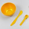2 Sets Facial Mask Mixing Bowl with Spatula & Measuring Spoon Facemask Bowl Mud Mask Mixing Bowl Diy Skin Care Mixing Tool Kit for Lady Women Home Beauty Salon Use, Clear Bag Packaging, Gold view 2