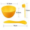2 Sets Facial Mask Mixing Bowl with Spatula & Measuring Spoon Facemask Bowl Mud Mask Mixing Bowl Diy Skin Care Mixing Tool Kit for Lady Women Home Beauty Salon Use, Clear Bag Packaging, Gold view 3