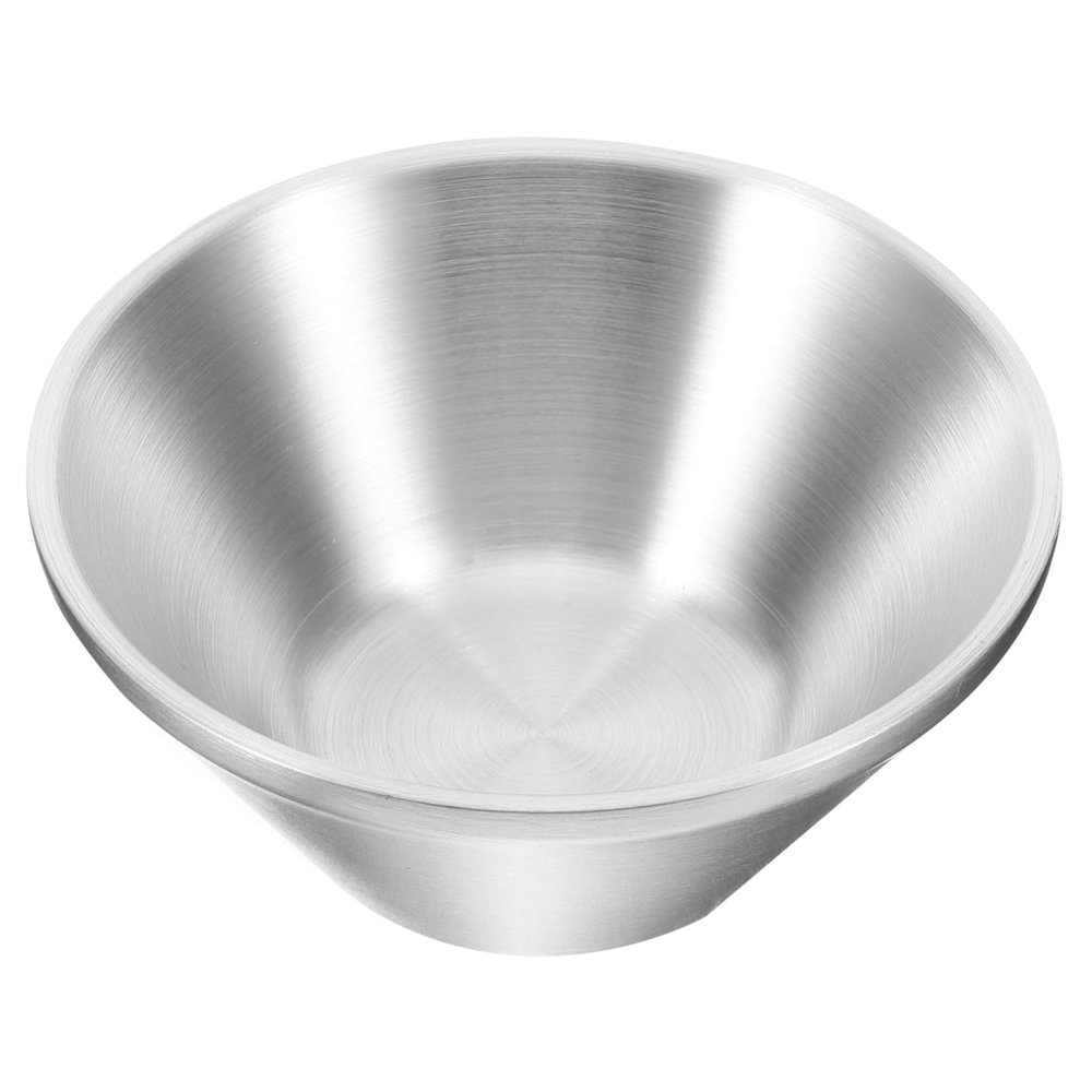 SKISUNO Portable Stainless Steel Shaving Bowl for Men Durable Lathering Cup for Shaving Soap for Home and Travel Capacity