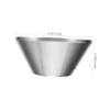 SKISUNO Portable Stainless Steel Shaving Bowl for Men Durable Lathering Cup for Shaving Soap for Home and Travel Capacity view 2