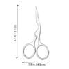 Ipetboom 2pcs Eyebrow Grooming Precision Scissors and Brow Comb for Easy Trimming and Styling Tool for Women Makeup Routine view 2