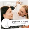 Ipetboom 2pcs Eyebrow Grooming Precision Scissors and Brow Comb for Easy Trimming and Styling Tool for Women Makeup Routine view 4