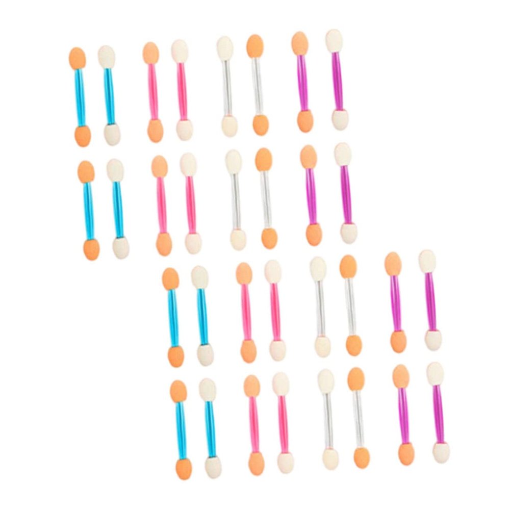 PartyKindom 120pcs Professional Makeup Tool Kit Eyeshadow Applicator Sticks Dual-sided Eyeshadow Brush for Women